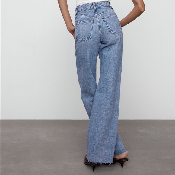 Zara Wide Leg Jeans in US 2 - Picture 3 of 5